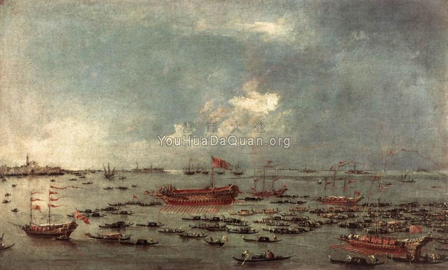 Outward Voyage of the Bucintoro to San Nicolo del Lido - 弗朗西斯科·格拉蒂